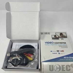 UCEC USB Video‎ Capture Card Device VHS VCR TV to DVD Converter for Mac Windows